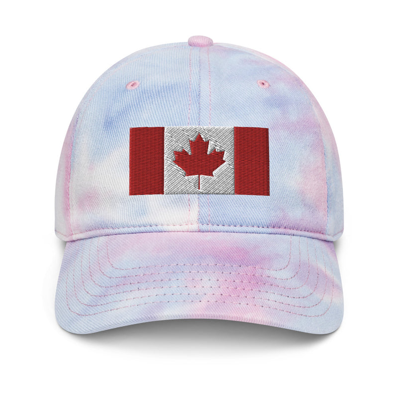 Canada Flag Tie Dye Dad Hat