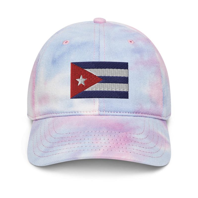 Cuba Flag Tie Dye Dad Hat