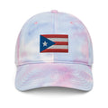 Puerto Rico Flag Tie Dye Dad Hat