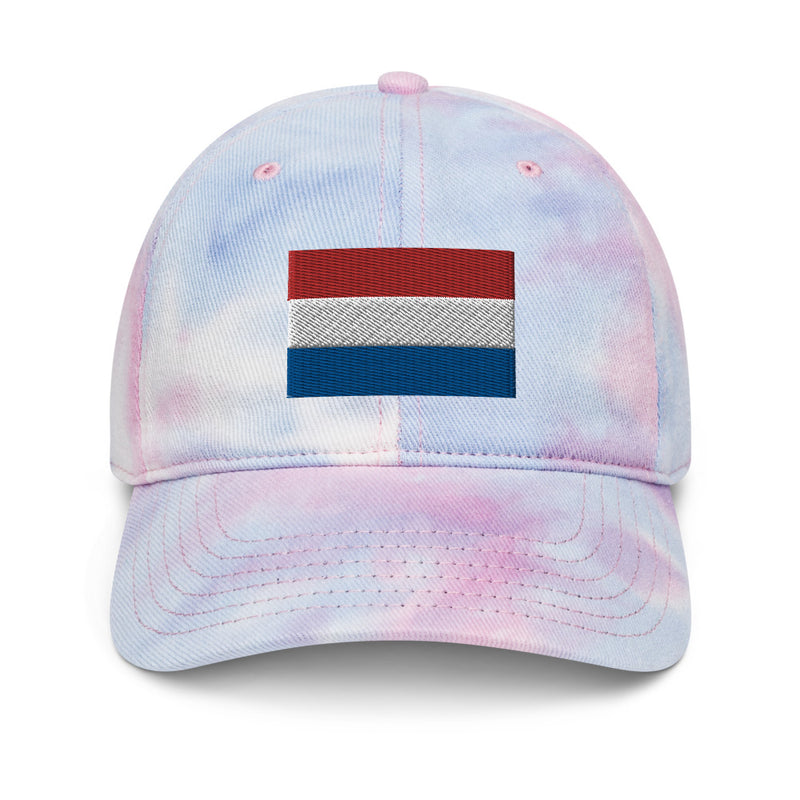 Netherlands Flag Tie Dye Dad Hat