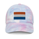 Netherlands Orange Stripe Flag Tie Dye Dad Hat