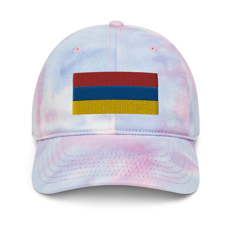 Armenia Flag Tie Dye Dad Hat