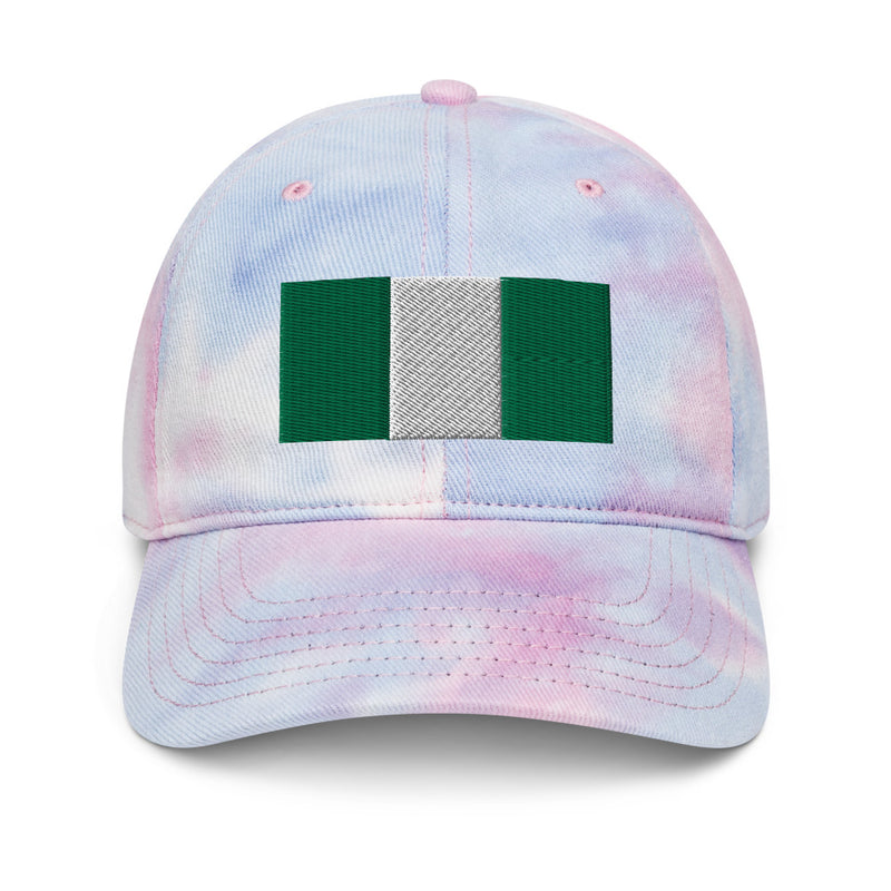 Nigeria Flag Tie Dye Dad Hat