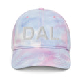 DAL Dallas Airport Code Tie Dye Dad Hat