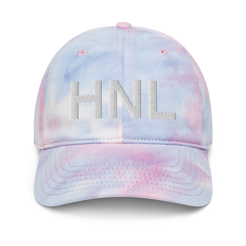 HNL Honolulu Airport Code Tie Dye Dad Hat