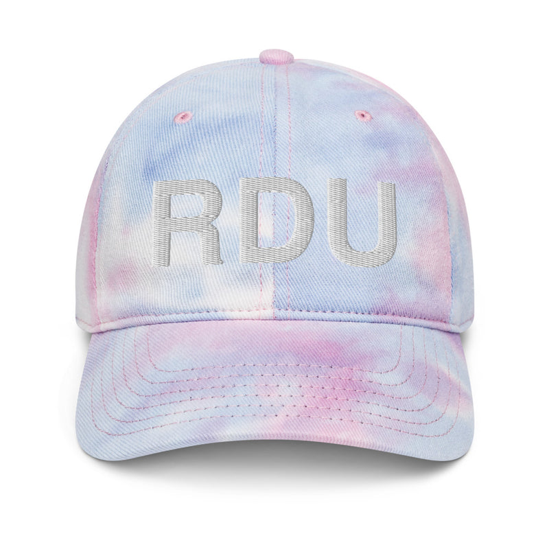 RDU Raleigh NC Airport Code Tie Dye Dad Hat