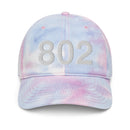 802 Vermont Area Code Tie Dye Dad Hat
