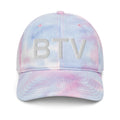 BTV Burlington Airport Code Tie Dye Dad Hat