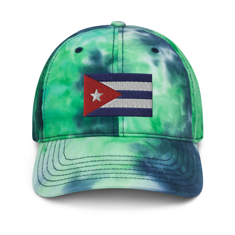 Cuba Flag Tie Dye Dad Hat