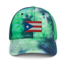 Puerto Rico Flag Tie Dye Dad Hat