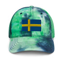 Sweden Flag Tie Dye Dad Hat