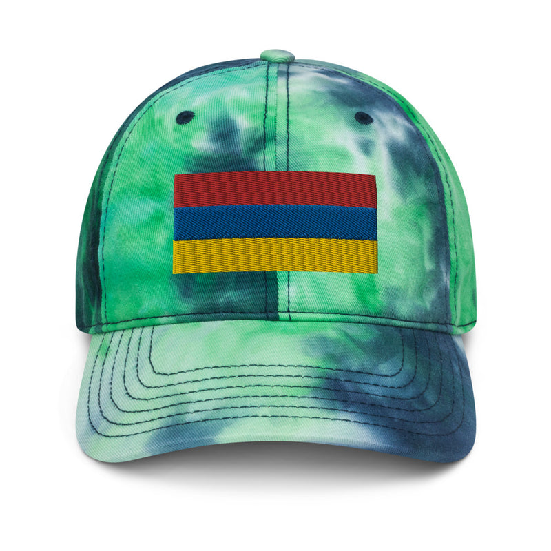 Armenia Flag Tie Dye Dad Hat