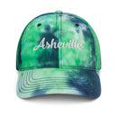 Cursive Asheville NC Tie Dye Dad Hat