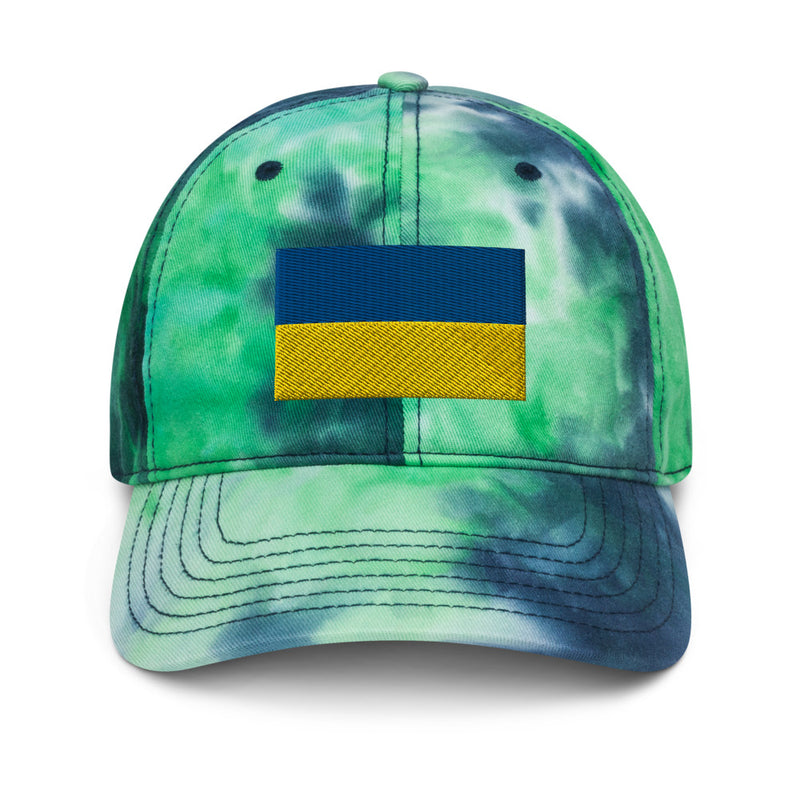 Flag of Ukraine Tie Dye Dad Hat