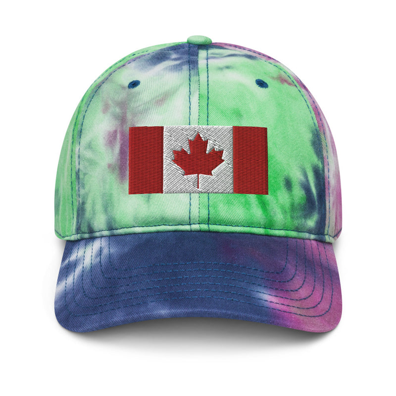 Canada Flag Tie Dye Dad Hat