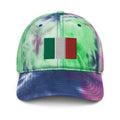 Italy Flag Tie Dye Dad Hat