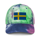 Sweden Flag Tie Dye Dad Hat