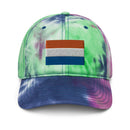 Netherlands Orange Stripe Flag Tie Dye Dad Hat