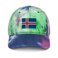 Iceland Flag Tie Dye Dad Hat