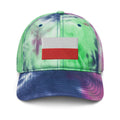 Poland Flag Tie Dye Dad Hat