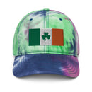 Shamrock Ireland Flag Tie Dye Dad Hat