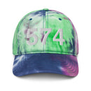 574 South Bend IN Area Code Tie Dye Dad Hat