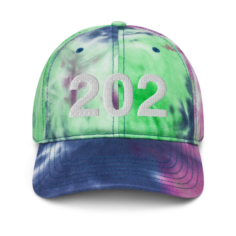 202 Washington DC Area Code Tie Dye Dad Hat