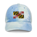Maryland Flag Tie Dye Dad Hat