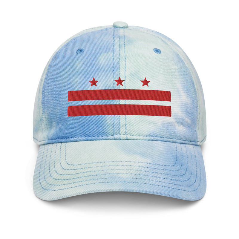 Washington D.C. Stars and Bars Flag Tie Dye Dad Hat