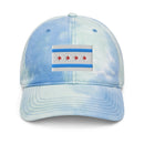Chicago Flag Tie Dye Dad Hat