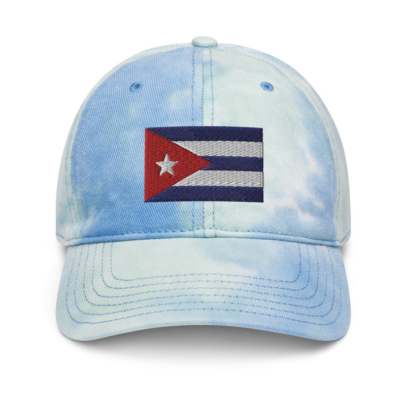 Cuba Flag Tie Dye Dad Hat