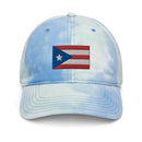 Puerto Rico Flag Tie Dye Dad Hat