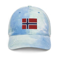 Norway Flag Tie Dye Dad Hat