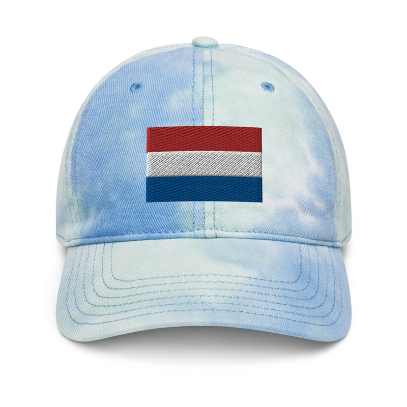 Netherlands Flag Tie Dye Dad Hat