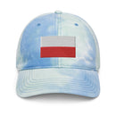 Poland Flag Tie Dye Dad Hat