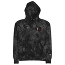 Blackbeard Pirate Flag Embroidered Tie-Dye Champion Hoodie