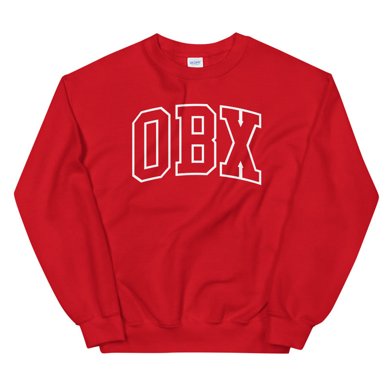 OBX Outer Banks NC Collegiate Style Sweatshirt