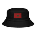 Moroccan Flag Terry Cloth Bucket Hat