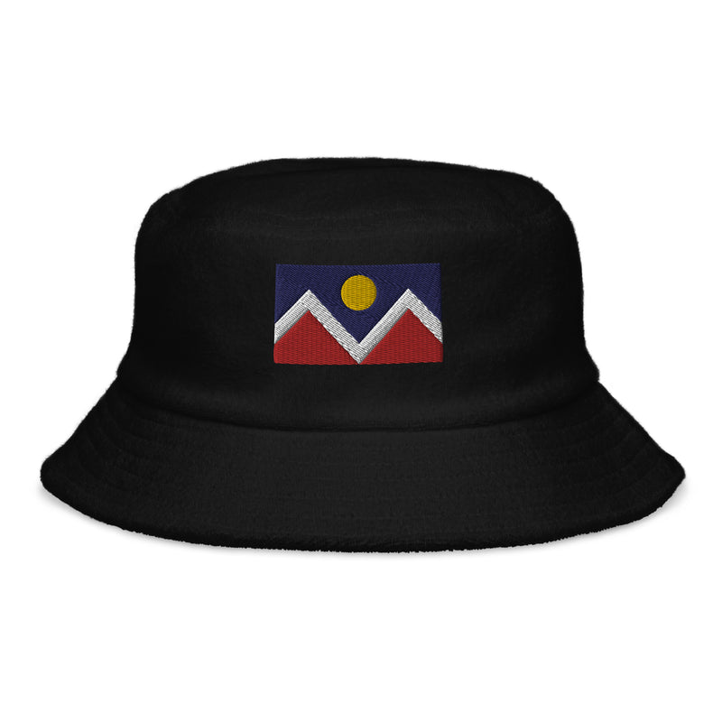 Denver Colorado Flag Terry Cloth Bucket Hat