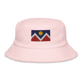 Denver Colorado Flag Terry Cloth Bucket Hat