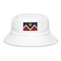 Denver Colorado Flag Terry Cloth Bucket Hat