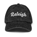 Script Raleigh NC Washed Out Dad Hat