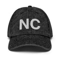 North Carolina NC Washed Out Dad hat