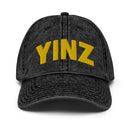 Yinz Black & Gold Faded Dad Hat