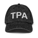 TPA Tampa Bay Airport Code Faded Dad Hat