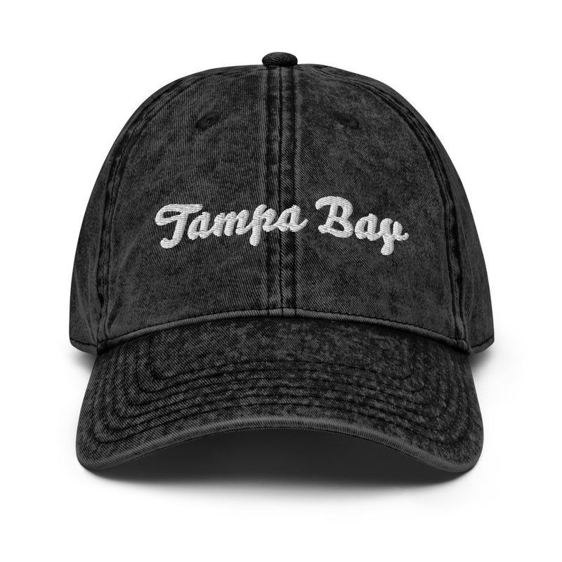 Script Tampa Bay FL Faded Dad Hat
