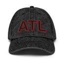 Black & Red ATL Faded Dad Hat