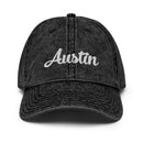 Script Austin TX Faded Dad Hat