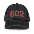 Orange and Purple 602 Phoenix Area Code Faded Dad Hat