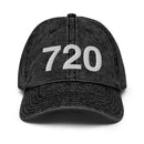 720 Denver Area Code Faded Dad Hat